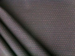 Костюмная бордовый горошек