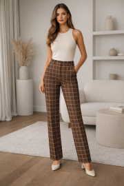 Ткань костюмная клетка 